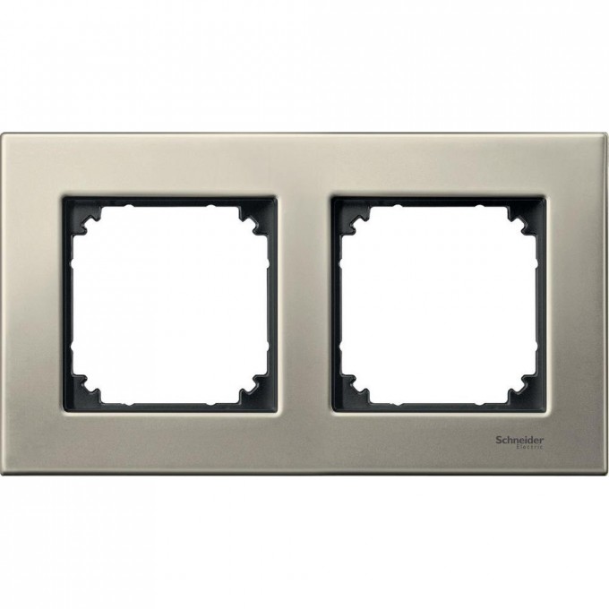 2-постовая рамка SCHNEIDER ELECTRIC MERTEN M-ELEGANCE металлическая, ТИТАН, SM MTN403205 2-постовая рамка SCHNEIDER ELECTRIC MERTEN M-ELEGANCE металлическая, ТИТАН, SM MTN403205