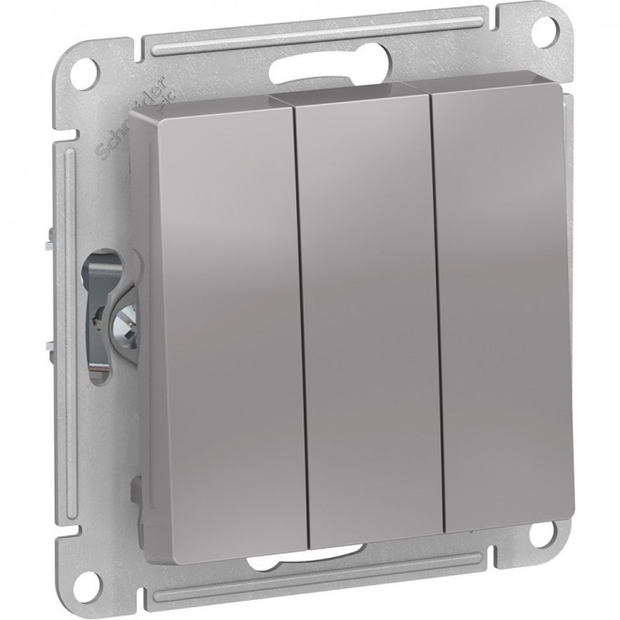 3-клавишный выключатель SCHNEIDER ELECTRIC ATLASDESIGN, АЛЮМИНИЙ ATN000331 3-клавишный выключатель SCHNEIDER ELECTRIC ATLASDESIGN, АЛЮМИНИЙ ATN000331