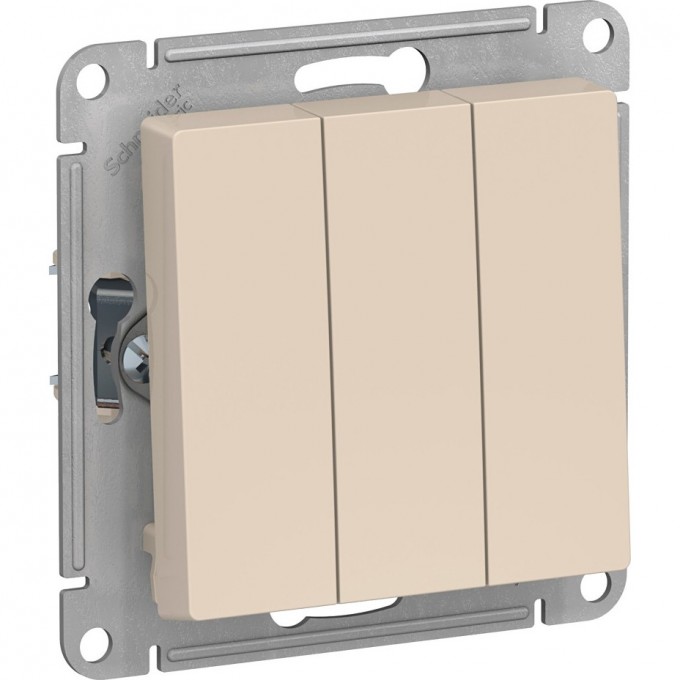 3-клавишный выключатель SCHNEIDER ELECTRIC ATLASDESIGN, БЕЖЕВЫЙ ATN000231 3-клавишный выключатель SCHNEIDER ELECTRIC ATLASDESIGN, БЕЖЕВЫЙ ATN000231