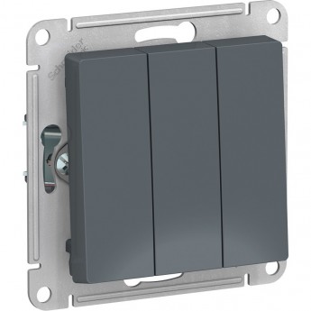 3-клавишный выключатель SCHNEIDER ELECTRIC ATLASDESIGN, ГРИФЕЛЬ