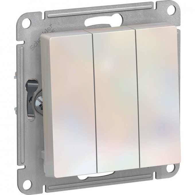 3-клавишный выключатель SCHNEIDER ELECTRIC ATLASDESIGN, ЖЕМЧУГ ATN000431 3-клавишный выключатель SCHNEIDER ELECTRIC ATLASDESIGN, ЖЕМЧУГ ATN000431