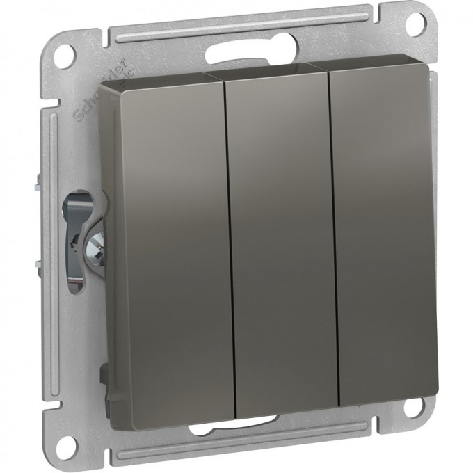3-клавишный выключатель SCHNEIDER ELECTRIC ATLASDESIGN, СТАЛЬ ATN000931 3-клавишный выключатель SCHNEIDER ELECTRIC ATLASDESIGN, СТАЛЬ ATN000931