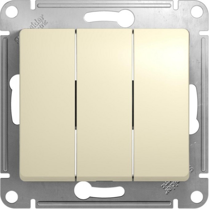 3-клавишный выключатель SCHNEIDER ELECTRIC GLOSSA, сх.1+1+1, 10АХ, механизм, БЕЖЕВЫЙ GSL000231 3-клавишный выключатель SCHNEIDER ELECTRIC GLOSSA, сх.1+1+1, 10АХ, механизм, БЕЖЕВЫЙ GSL000231