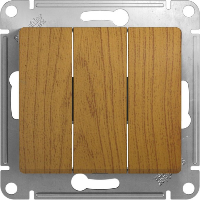 3-клавишный выключатель SCHNEIDER ELECTRIC GLOSSA, сх.1+1+1, 10АХ, механизм, ДЕРЕВО ДУБ GSL000531 3-клавишный выключатель SCHNEIDER ELECTRIC GLOSSA, сх.1+1+1, 10АХ, механизм, ДЕРЕВО ДУБ GSL000531