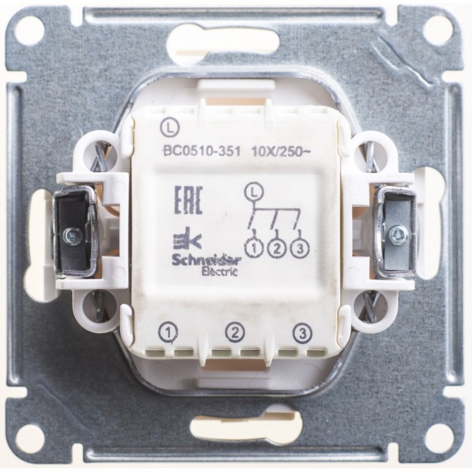 3-клавишный выключатель SCHNEIDER ELECTRIC W59, 10АХ, механизм, СЛОНОВАЯ КОСТЬ VS0510-351-2-86 3-клавишный выключатель SCHNEIDER ELECTRIC W59, 10АХ, механизм, СЛОНОВАЯ КОСТЬ VS0510-351-2-86