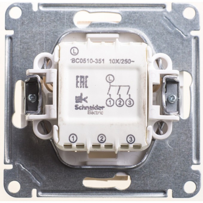 3-клавишный выключатель SCHNEIDER ELECTRIC W59, 10АХ, механизм, СОСНА VS0510-351-7-86 3-клавишный выключатель SCHNEIDER ELECTRIC W59, 10АХ, механизм, СОСНА VS0510-351-7-86