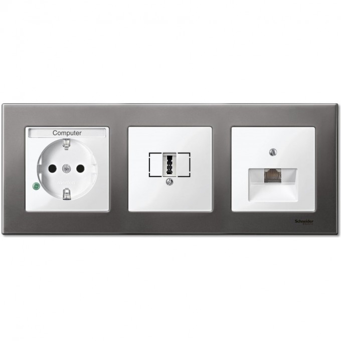 3-постовая рамка SCHNEIDER ELECTRIC MERTEN M-ELEGANCE металлическая, СЕРЫЙ РОДИЙ, SM MTN403314 3-постовая рамка SCHNEIDER ELECTRIC MERTEN M-ELEGANCE металлическая, СЕРЫЙ РОДИЙ, SM MTN403314