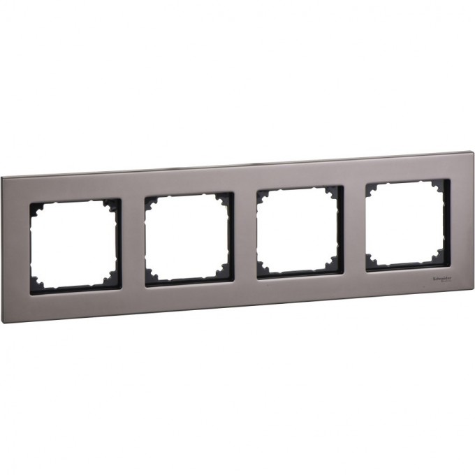 4-постовая рамка SCHNEIDER ELECTRIC MERTEN M-ELEGANCE металлическая, СЕРЫЙ РОДИЙ, SM MTN403414 4-постовая рамка SCHNEIDER ELECTRIC MERTEN M-ELEGANCE металлическая, СЕРЫЙ РОДИЙ, SM MTN403414