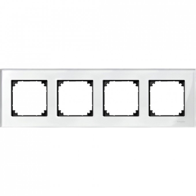 4-постовая рамка SCHNEIDER ELECTRIC MERTEN M-ELEGANCE стеклянная, БРИЛЛИАНТ, SM MTN404419 4-постовая рамка SCHNEIDER ELECTRIC MERTEN M-ELEGANCE стеклянная, БРИЛЛИАНТ, SM MTN404419