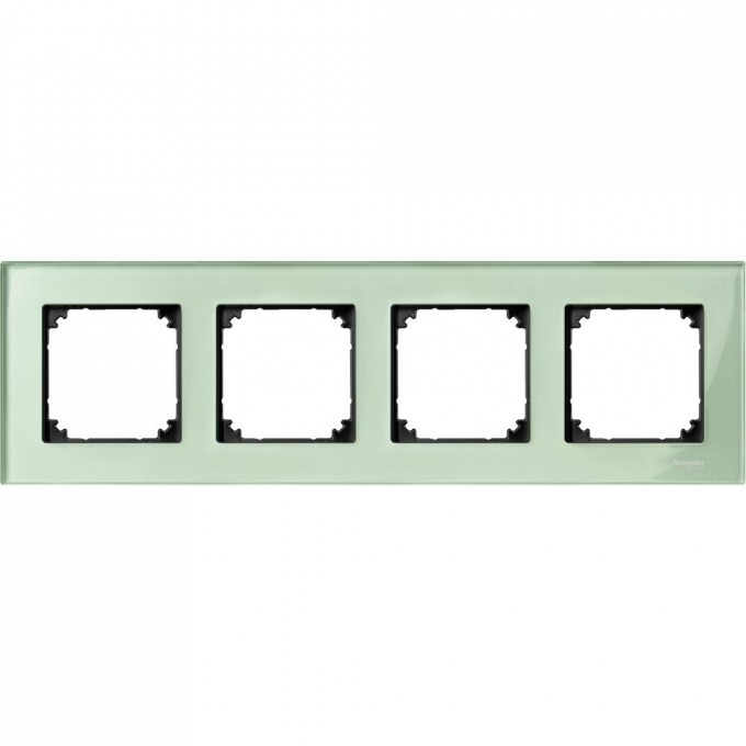 4-постовая рамка SCHNEIDER ELECTRIC MERTEN M-ELEGANCE стеклянная, ИЗУМРУД, SM MTN404404 4-постовая рамка SCHNEIDER ELECTRIC MERTEN M-ELEGANCE стеклянная, ИЗУМРУД, SM MTN404404