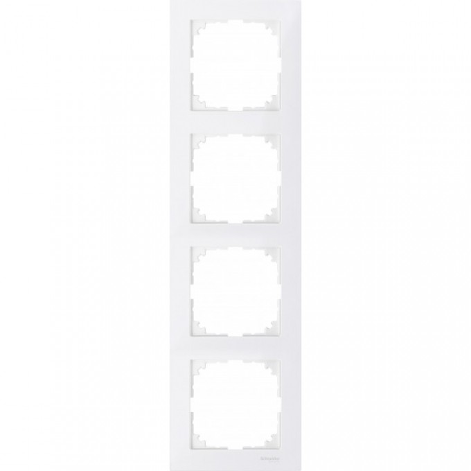 4-постовая рамка SCHNEIDER ELECTRIC MERTEN M-PURE, ПОЛ.БЕЛЫЙ, SM MTN4040-3619 4-постовая рамка SCHNEIDER ELECTRIC MERTEN M-PURE, ПОЛ.БЕЛЫЙ, SM MTN4040-3619