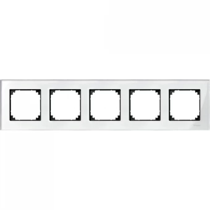 5-постовая рамка SCHNEIDER ELECTRIC MERTEN M-ELEGANCE стеклянная, БРИЛЛИАНТ, SM MTN404519 5-постовая рамка SCHNEIDER ELECTRIC MERTEN M-ELEGANCE стеклянная, БРИЛЛИАНТ, SM MTN404519