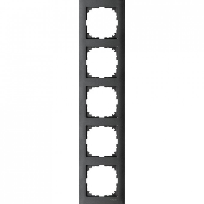 5-постовая рамка SCHNEIDER ELECTRIC MERTEN M-PURE, АНТРАЦИТ, SM MTN4050-3614 5-постовая рамка SCHNEIDER ELECTRIC MERTEN M-PURE, АНТРАЦИТ, SM MTN4050-3614