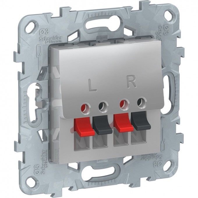 Аудио-розетка SCHNEIDER ELECTRIC UNICA NEW, алюминий NU548630 Аудио-розетка SCHNEIDER ELECTRIC UNICA NEW, алюминий NU548630