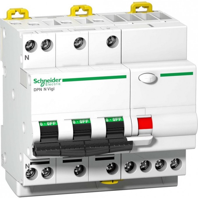 Автоматический выключатель дифференциального тока SCHNEIDER ELECTRIC ACTI 9 DPN N VIGI 4П 6КА 10A C 30МA A A9D32710 Автоматический выключатель дифференциального тока SCHNEIDER ELECTRIC ACTI 9 DPN N VIGI 4П 6КА 10A C 30МA A A9D32710