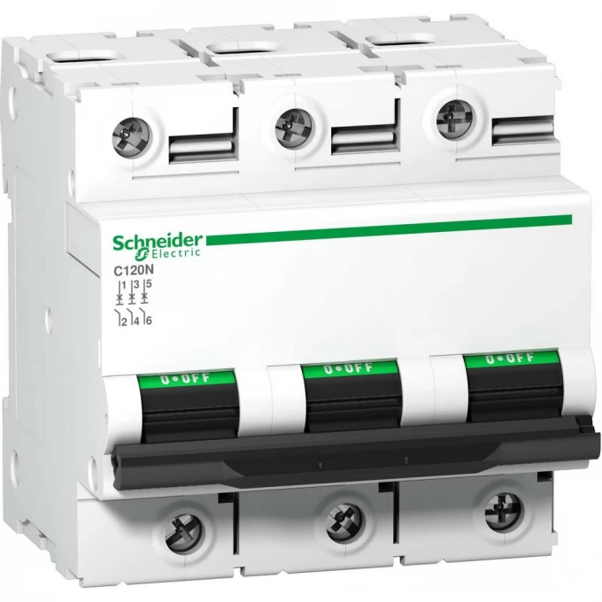 Автоматический выключатель SCHNEIDER ELECTRIC ACTI 9 C120N 3П 80A C A9N18365 Автоматический выключатель SCHNEIDER ELECTRIC ACTI 9 C120N 3П 80A C A9N18365