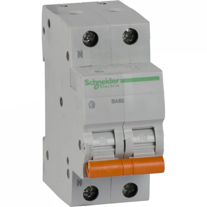 Автоматический выключатель SCHNEIDER ELECTRIC ДОМОВОЙ ВА63 1П+Н 6A C 4,5 кА, Болгария/Италия 11211 Автоматический выключатель SCHNEIDER ELECTRIC ДОМОВОЙ ВА63 1П+Н 6A C 4,5 кА, Болгария/Италия 11211