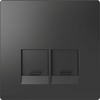 Центральная накладка SCHNEIDER ELECTRIC MERTEN D-LIFE для двух модульных разъемов, АНТРАЦИТ