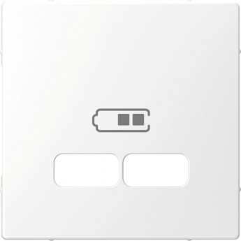 Центральная накладка SCHNEIDER ELECTRIC MERTEN D-LIFE для USB механизма 2,1А, БЕЛ. ЛОТОС