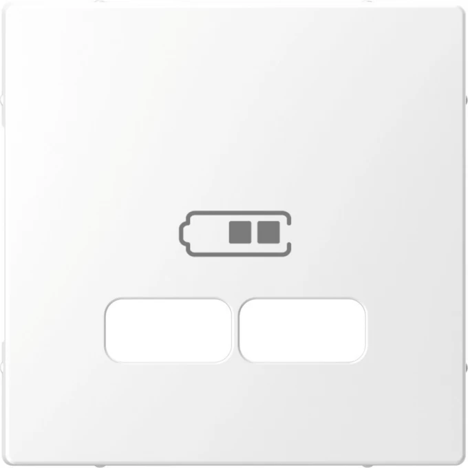 Центральная накладка SCHNEIDER ELECTRIC MERTEN D-LIFE для USB механизма 2,1А, БЕЛ. ЛОТОС MTN4367-6035 Центральная накладка SCHNEIDER ELECTRIC MERTEN D-LIFE для USB механизма 2,1А, БЕЛ. ЛОТОС MTN4367-6035