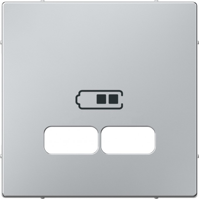 Центральная накладка SCHNEIDER ELECTRIC MERTEN для USB механизма 2,1А, АЛЮМИНИЙ, SM MTN4367-0460 Центральная накладка SCHNEIDER ELECTRIC MERTEN для USB механизма 2,1А, АЛЮМИНИЙ, SM MTN4367-0460