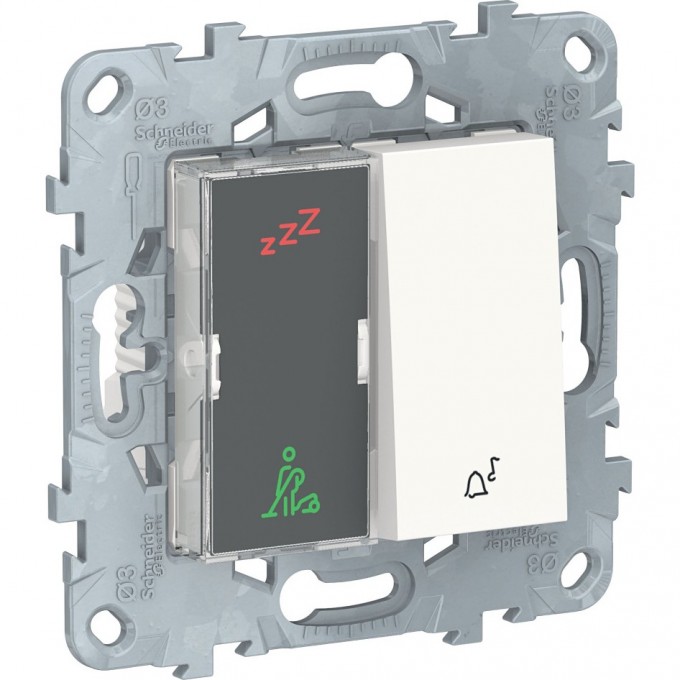 Дисплей гостиничного номера и кнопочный звонок SCHNEIDER ELECTRIC UNICA NEW, белый NU577718 Дисплей гостиничного номера и кнопочный звонок SCHNEIDER ELECTRIC UNICA NEW, белый NU577718