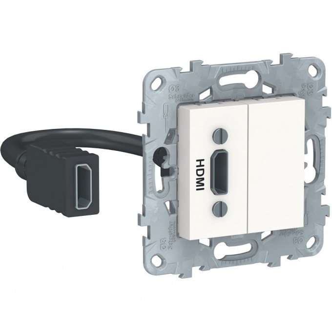 HDMI-розетка SCHNEIDER ELECTRIC UNICA NEW, белый NU543018 HDMI-розетка SCHNEIDER ELECTRIC UNICA NEW, белый NU543018