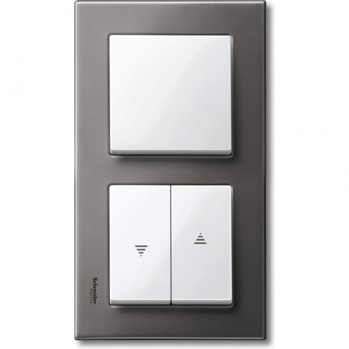 Клавиша двойная SCHNEIDER ELECTRIC MERTEN Х2 для рольставней, ПОЛ.БЕЛЫЙ, SM MTN432419 Клавиша двойная SCHNEIDER ELECTRIC MERTEN Х2 для рольставней, ПОЛ.БЕЛЫЙ, SM MTN432419