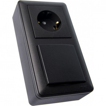 Коробка SCHNEIDER ELECTRIC W59 подъемная для наружного монтажа с рамкой 2-местная, ЧЕРНЫЙ БАРХАТ