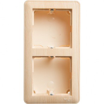 Коробка SCHNEIDER ELECTRIC W59 подъемная для наружного монтажа с рамкой 2-местная, СОСНА