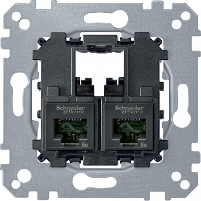 Механизм компьютерной розетки SCHNEIDER ELECTRIC MERTEN 2XRJ45 кат. 6 UTP MTN4576-0002 Механизм компьютерной розетки SCHNEIDER ELECTRIC MERTEN 2XRJ45 кат. 6 UTP MTN4576-0002