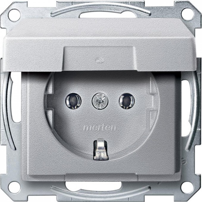 Механизм розетки SCHNEIDER ELECTRIC MERTEN с крышкой б/шт, АЛЮМИНИЙ, QF SM MTN2311-0460 Механизм розетки SCHNEIDER ELECTRIC MERTEN с крышкой б/шт, АЛЮМИНИЙ, QF SM MTN2311-0460