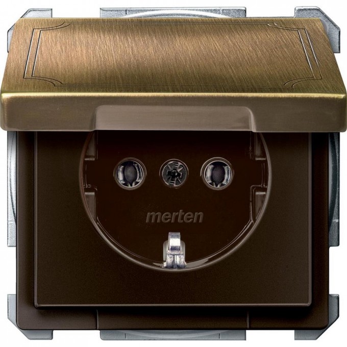 Механизм розетки SCHNEIDER ELECTRIC MERTEN с крышкой с з/к, АНТИЧНАЯ ЛАТУНЬ, QF SD MTN2311-4143 Механизм розетки SCHNEIDER ELECTRIC MERTEN с крышкой с з/к, АНТИЧНАЯ ЛАТУНЬ, QF SD MTN2311-4143