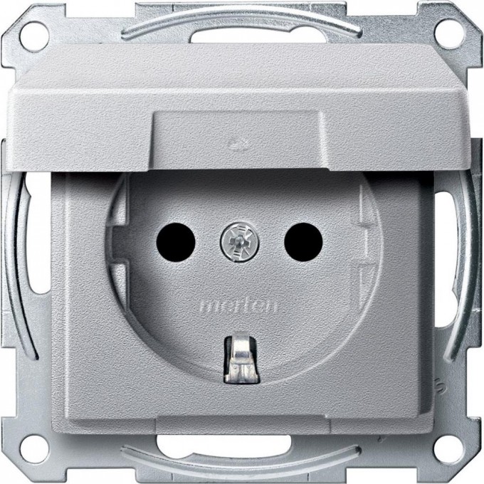Механизм розетки SCHNEIDER ELECTRIC MERTEN с крышкой з/шт, АЛЮМИНИЙ, QF SM MTN2310-0460 Механизм розетки SCHNEIDER ELECTRIC MERTEN с крышкой з/шт, АЛЮМИНИЙ, QF SM MTN2310-0460