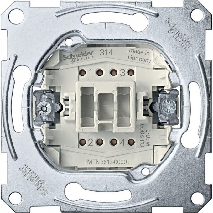 Механизм SCHNEIDER ELECTRIC MERTEN 2-полюсного 1-клавишного выключателя 16A, QF MTN3612-0000 Механизм SCHNEIDER ELECTRIC MERTEN 2-полюсного 1-клавишного выключателя 16A, QF MTN3612-0000