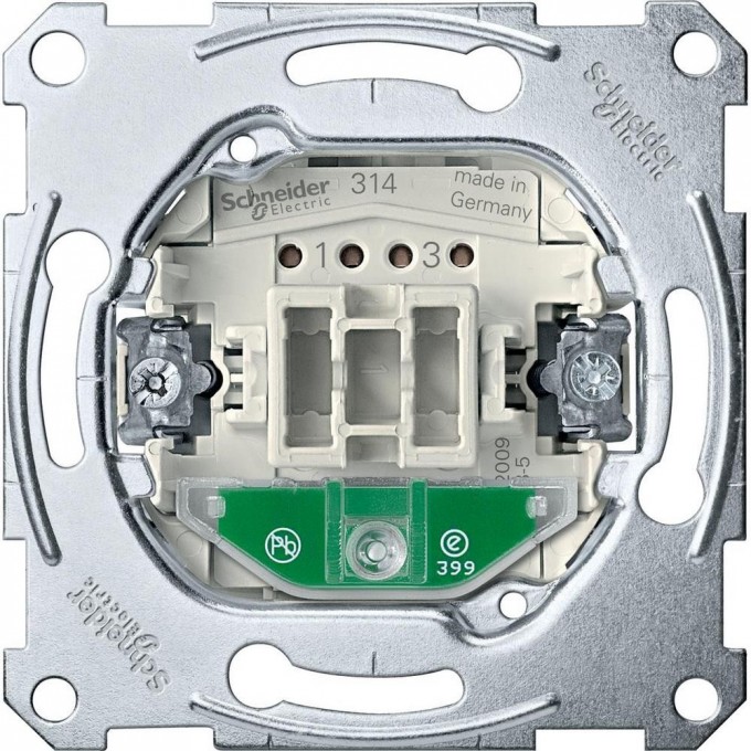 Механизм SCHNEIDER ELECTRIC MERTEN 2-полюсного 1-клавишного выключателя с индикацией 16AX, QF MTN3602-0000 Механизм SCHNEIDER ELECTRIC MERTEN 2-полюсного 1-клавишного выключателя с индикацией 16AX, QF MTN3602-0000