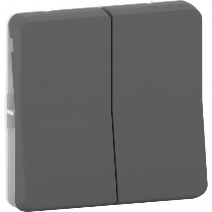 Механизм SCHNEIDER ELECTRIC MUREVA S двухклавишного переключателя , сх.6+6, АНТРАЦИТ, IP55 MUR35019 Механизм SCHNEIDER ELECTRIC MUREVA S двухклавишного переключателя , сх.6+6, АНТРАЦИТ, IP55 MUR35019
