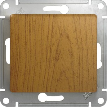 Нажимная кнопка SCHNEIDER ELECTRIC GLOSSA, сх.1, 10АХ, механизм, дуб