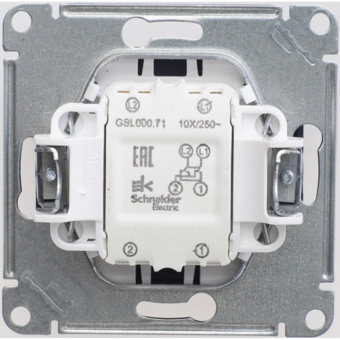 Переключатель 1-клавишный SCHNEIDER ELECTRIC Glossa перекрестный, сх.7, 10АХ, механизм, шоколад GSL000871 Переключатель 1-клавишный SCHNEIDER ELECTRIC Glossa перекрестный, сх.7, 10АХ, механизм, шоколад GSL000871