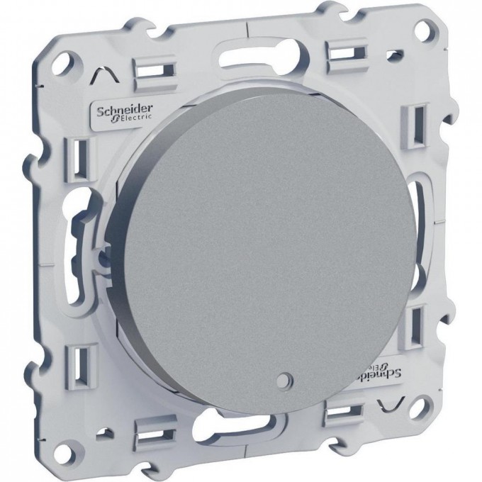 Переключатель 1-клавишный SCHNEIDER ELECTRIC ODACE с LED-подсветкой, алюминий S53R263 Переключатель 1-клавишный SCHNEIDER ELECTRIC ODACE с LED-подсветкой, алюминий S53R263