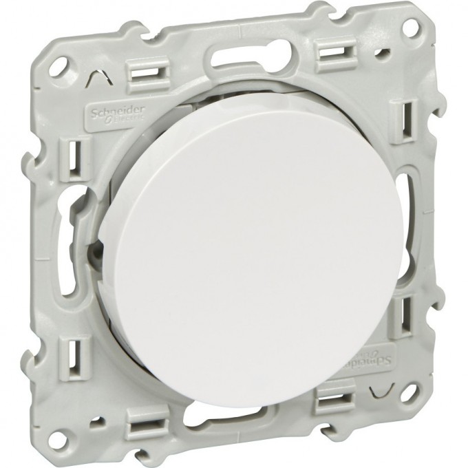 Переключатель 1-клавишный SCHNEIDER ELECTRIC ODACE с LED-подсветкой, белый S52R263 Переключатель 1-клавишный SCHNEIDER ELECTRIC ODACE с LED-подсветкой, белый S52R263