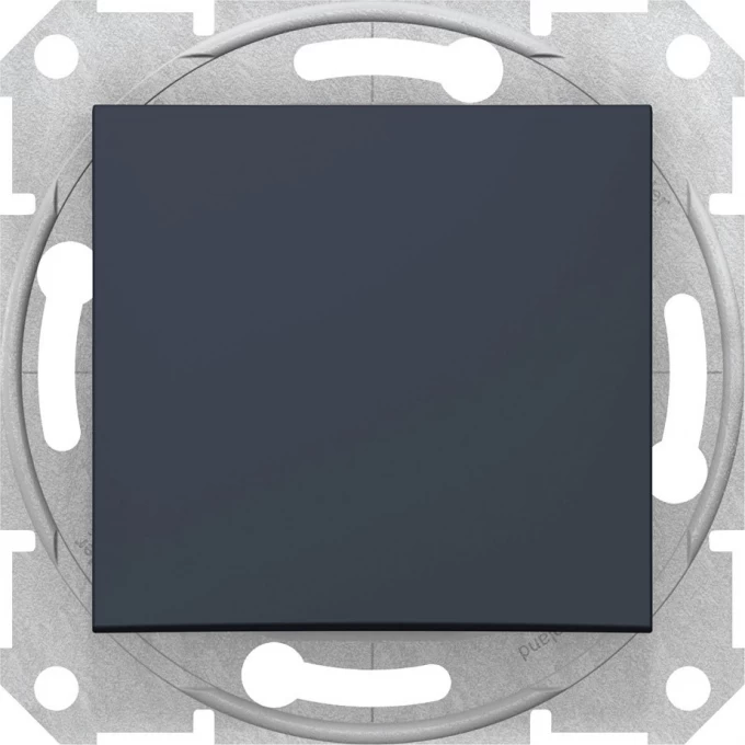 Переключатель 1-клавишный SCHNEIDER ELECTRIC SEDNA, сх.6, 16А, 250В, графит SDN0400470