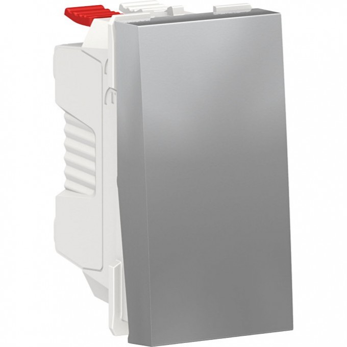 Переключатель 1-клавишный SCHNEIDER ELECTRIC UNICA MODULAR, сх. 6, 10 AX, 250 В, 1 модуль, алюминий NU310330 Переключатель 1-клавишный SCHNEIDER ELECTRIC UNICA MODULAR, сх. 6, 10 AX, 250 В, 1 модуль, алюминий NU310330
