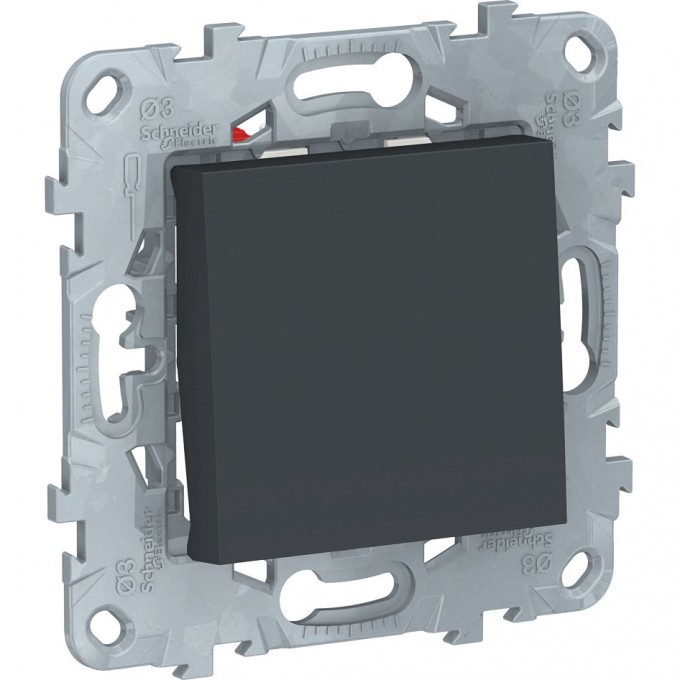Переключатель 1-клавишный SCHNEIDER ELECTRIC UNICA NEW, перекрестный, сх. 7, 10 AX, 250В, антрацит NU520554 Переключатель 1-клавишный SCHNEIDER ELECTRIC UNICA NEW, перекрестный, сх. 7, 10 AX, 250В, антрацит NU520554