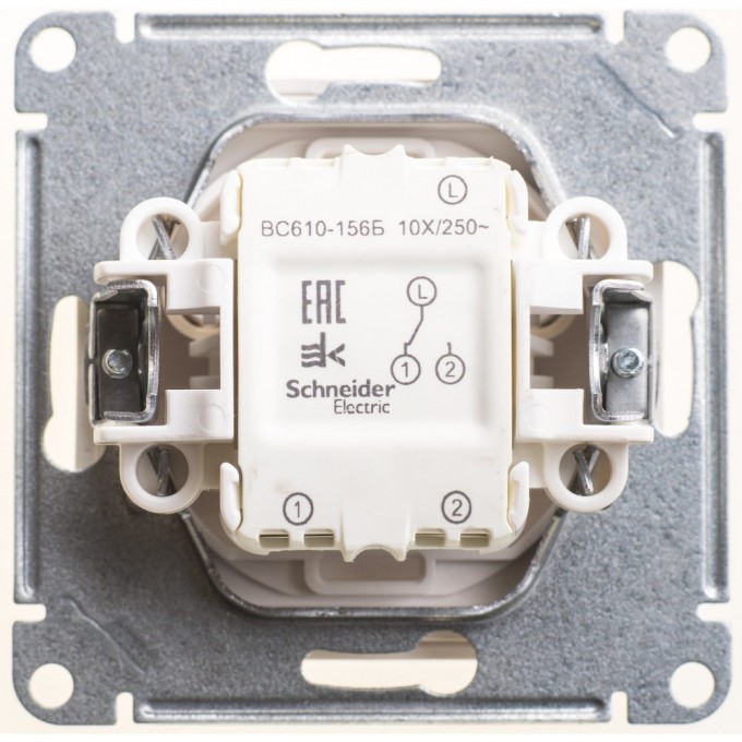 Переключатель 1-клавишный SCHNEIDER ELECTRIC W59 AQUA, 10АХ, IP44, механизм, белый VS610-156B-1-86 Переключатель 1-клавишный SCHNEIDER ELECTRIC W59 AQUA, 10АХ, IP44, механизм, белый VS610-156B-1-86