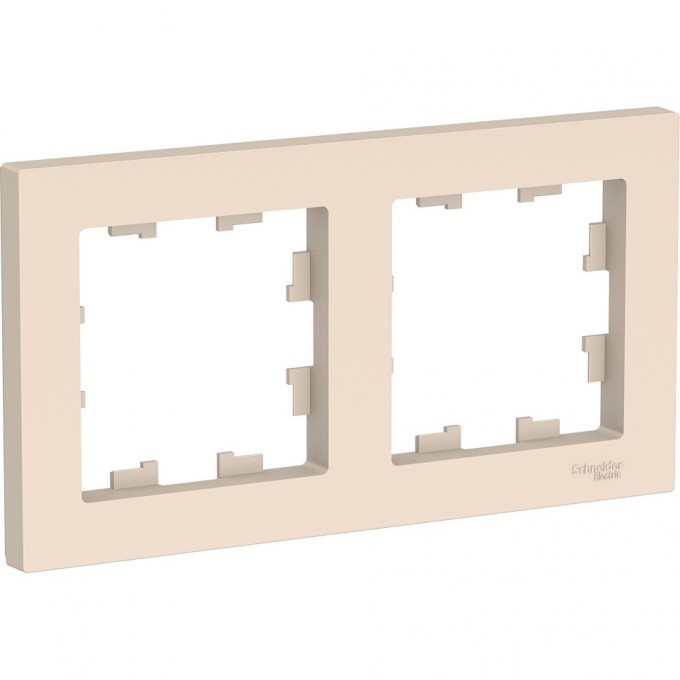 Рамка 2-постовая SCHNEIDER ELECTRIC ATLASDESIGN бежевый ATN000202 Рамка 2-постовая SCHNEIDER ELECTRIC ATLASDESIGN бежевый ATN000202