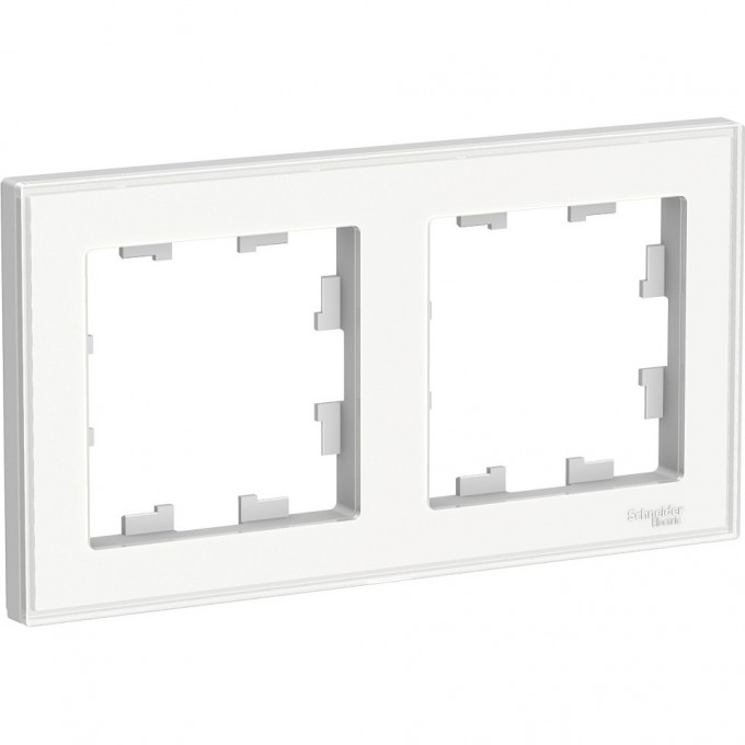 Рамка SCHNEIDER ELECTRIC ATLAS DESIGN ART 2-постовая, белый ATN200102 Рамка SCHNEIDER ELECTRIC ATLAS DESIGN ART 2-постовая, белый ATN200102