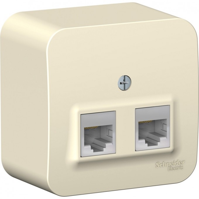 Розетка компьютерная двойная SCHNEIDER ELECTRIC BLANCA RJ45, кат.5E, с изолирующей пластиной, МОЛОЧНЫЙ BLNIA045452 Розетка компьютерная двойная SCHNEIDER ELECTRIC BLANCA RJ45, кат.5E, с изолирующей пластиной, МОЛОЧНЫЙ BLNIA045452
