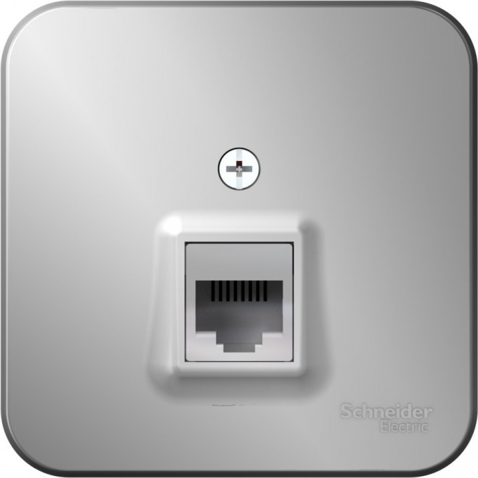 Розетка компьютерная SCHNEIDER ELECTRIC BLANCA RJ45, кат.5E, с изолирующей пластиной, АЛЮМИНИЙ BLNIA045003 Розетка компьютерная SCHNEIDER ELECTRIC BLANCA RJ45, кат.5E, с изолирующей пластиной, АЛЮМИНИЙ BLNIA045003