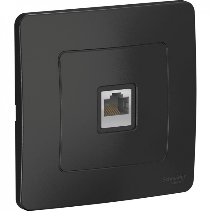 Розетка компьютерная SCHNEIDER ELECTRIC BLANCA с/у, RJ45, кат.5E, АНТРАЦИТ BLNIS045006 Розетка компьютерная SCHNEIDER ELECTRIC BLANCA с/у, RJ45, кат.5E, АНТРАЦИТ BLNIS045006
